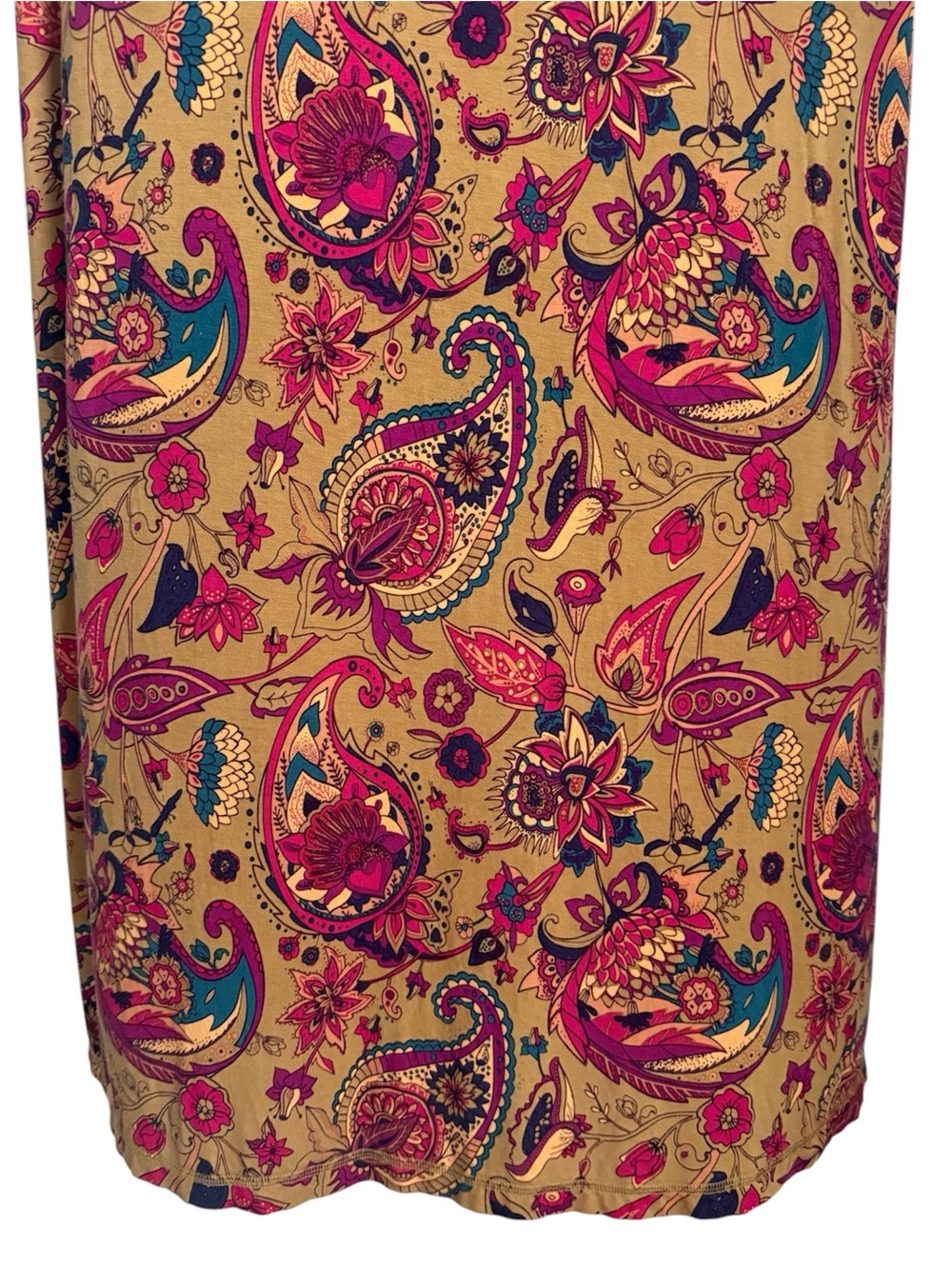 Soft Surroundings Paisley Colorful Maxi Dress Pockets 1X - Picture 4 of 14